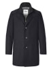 S4 JACKETS Wollmantel Newton Black in navy