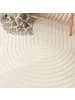 KADIMA DESIGN Outdoor Teppich Unifarben Spiral Balkon, Terrasse schmutzabweisend in Creme