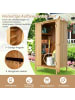 COSTWAY Gartenschrank Tannenholz 91 x 66 x 150 cm in Hellbraun