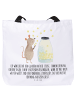Mr. & Mrs. Panda Shopper Maus Sterne mit Spruch in Weiß