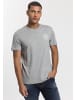 H.I.S. T-Shirt in schwarz, weiß, grau-meliert