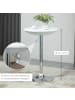 HOMCOM Bartisch in Weiß 61L x 61B x 97H cm