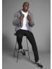 Delmao Kapuzensweatjacke in grau