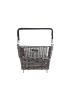 BASIL Hinterradkorb "Cento Rattan Look Multisystem NX" in braun