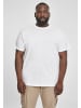 Urban Classics T-Shirt kurzarm in white/white/black