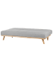 Beliani 3-Sitzer Sofa FROYA in Grau/Braun - (W) 183 x (H) 80 x (L) 80 cm