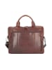 Leonhard Heyden Roma Aktentasche Leder 38 cm Laptopfach braun