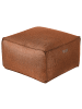 Beliani Pouf BOULDER in Braun - (W) 50 x (H) 30 x (L) 50 cm