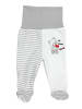 TupTam Baby Bekleidungsset Langarmbody Hose Mütze3 teilig in grau/beige