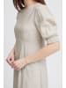 PULZ Jeans Maxikleid PZLUCA Long  SS Dress 50208026 Dress  aus Leinenmix in Beige