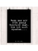 Mr. & Mrs. Panda Plakat Wenn man mir früh... mit Spruch in Schwarz