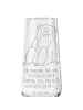 Mr. & Mrs. Panda Champagnerglas Affe mit Spruch in Transparent