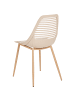 Beliani 4er-Set Esszimmerstuhl MONTELLO in Beige/Braun