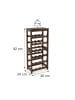 relaxdays Weinregal in Braun - (B)40 x (H)82 x (T)24 cm