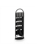 relaxdays 5-tlg. Kaminbesteck-Set in Schwarz/ Silber
