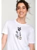 GreenBomb T-Shirt Football Raccoon in Weiß
