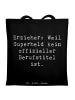 Mr. & Mrs. Panda Schultasche Spruch Erzieher Superheld mit Spruch in Schwarz