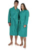 normani Unisex Premium Bademantel Sivas in Petrol