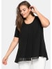 sheego Blusenshirt in schwarz