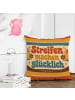 Mr. & Mrs. Panda Kissen Kissenbezug retro Design mit Spruch in Weiß