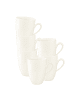 Seltmann Weiden 6er Set Henkelbecher Savona Fine Diamond 350 ml creme in creme