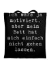 Mr. & Mrs. Panda Tote Bag Spruch Motivationsbett mit Spruch in Schwarz