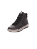remonte Schnürstiefelette in schwarz/schwarz/schw