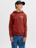 JACK & JONES Junior Kapuzenpullover in Fired Brick