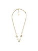 ANELY Layering Halskette mit Perlmutt Stein Anhänger Modeschmuck in Gold