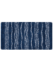 Beliani Shaggy TASHIR in Blau/Weiß - (W) 80 x (H) 80 x (L) 150 cm