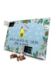 Mr. & Mrs. Panda Advents-Teekalender Avocado Party mit Spruch in Eisblau