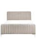 Beliani Doppelbett LUNAN in Grau - (W) 146 x (H) 101 x (L) 215 cm