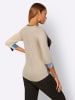 creation L 3/4-Arm-Shirt in marine-mittelblau-bedruckt