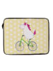 Mr. & Mrs. Panda Laptoptasche Einhorn Radfahrer ohne Spruch in Gelb Pastell
