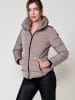 KOROSHI Damen Steppjacke mit Kragen in beige