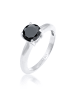 Elli Ring 925 Sterling Silber in Schwarz