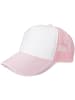 styleBREAKER Mesh Cap in Weiß-Babypink