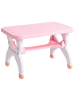 Beliani 3-tlg Kindertisch mit Stühlen BOLLON in Rosa/Weiß