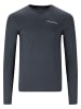 Endurance Langarmshirt Abdon in 1111 Black Melange