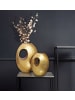FineBuy Blumentopf in Gold / Aluminium / 29x17x39
