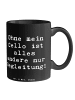 Mr. & Mrs. Panda Tasse Spruch Zeichenllo Magie mit Spruch in Schwarz