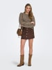 ONLY Klassischer, minimalistischer Strickcardigan mit Taschen in Taupe