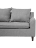 Beliani Ecksofa ELVENES in Grau/Braun - (W) 206 x (H) 69 x (L) 140 cm