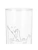 Mr. & Mrs. Panda Glas Pinguin Angelboot ohne Spruch in Transparent