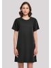 F4NT4STIC Damen T-Shirt Kleid Take It Easy Text Damen T-Shirt Kleid in schwarz