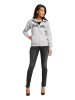 Bruno Banani Sweatjacke MADISON in Hellgrau / Melange