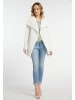 DreiMaster Vintage Damen Kurzmantel Aus Baumwolle in Wollweiss