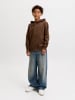 JACK & JONES Junior Kapuzenpullover in Cocoa