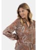 Usha Bluse in Braun Mehrfarbig