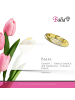 BALIA 333 Gelbgold - 8 Karat Damen Ringe 3 reihig Zirkonia Fingerring 56 (17,8)